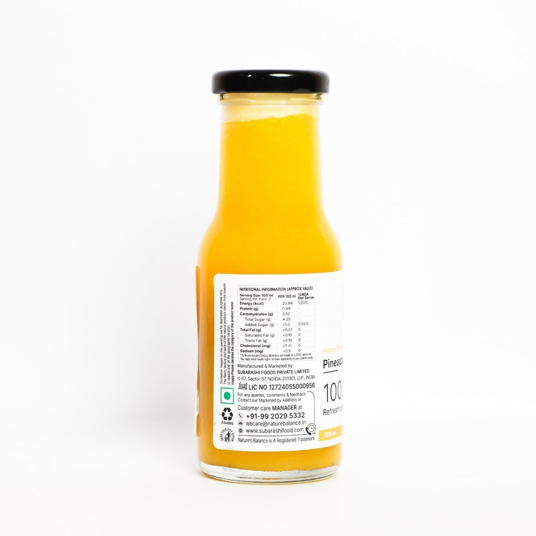 PINEAPPLE JUICE - 50 kcal