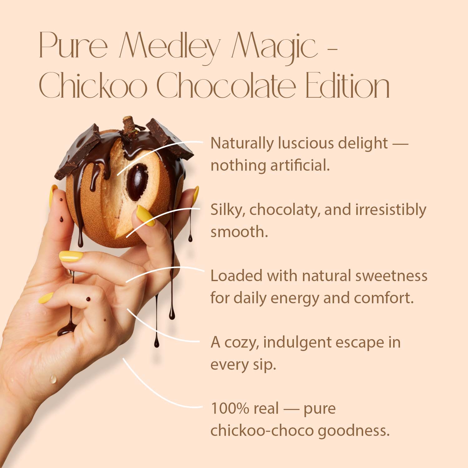 Chikoo Chocolate Shake - 245 Kcal