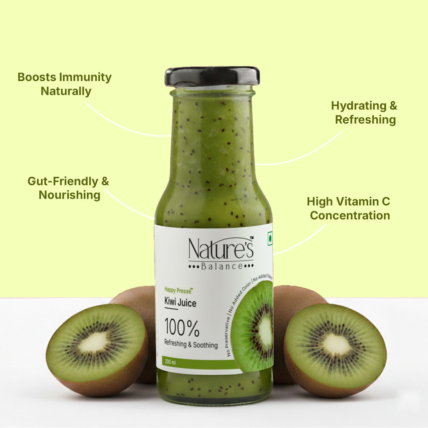 Kiwi Juice - 130 Kcal